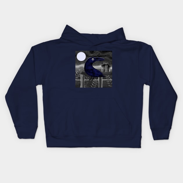 The Black Crow Kids Hoodie by Scratch